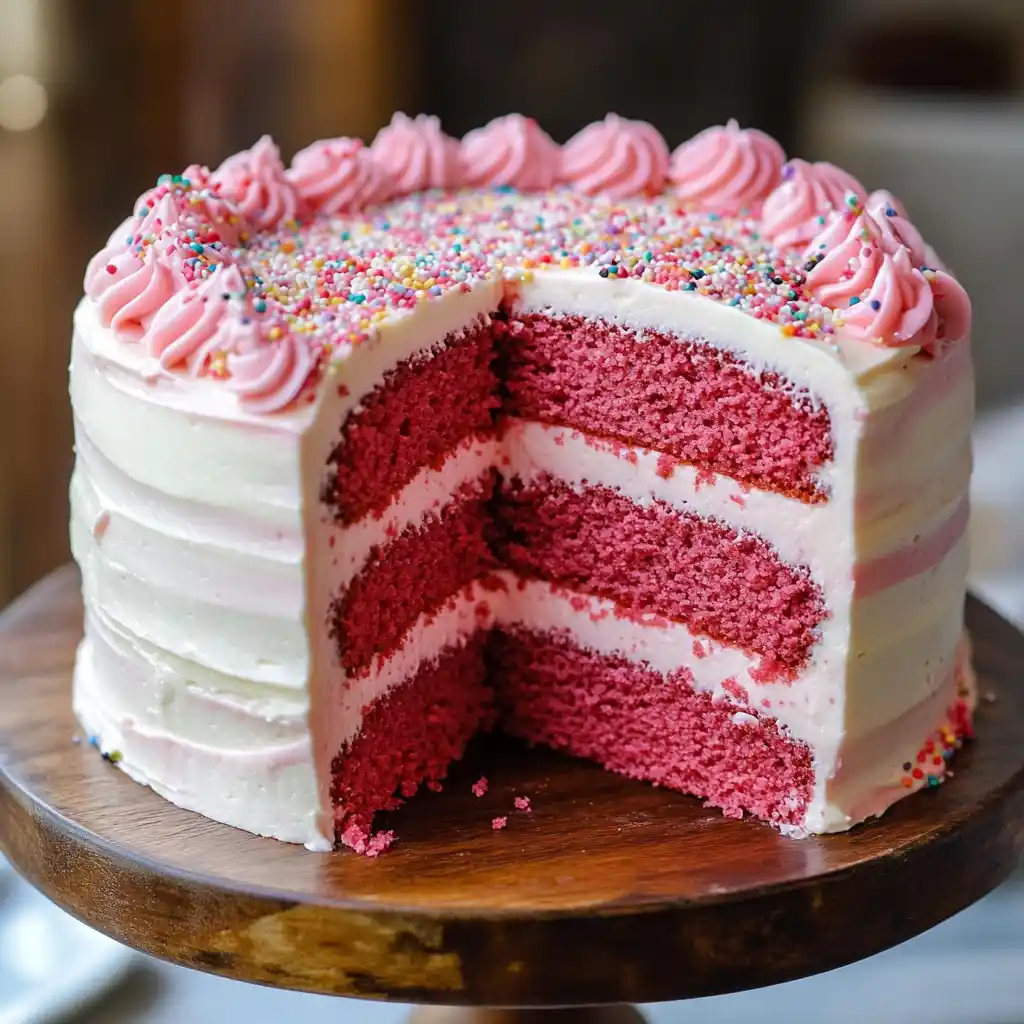 Pink Velvet Layer Cake