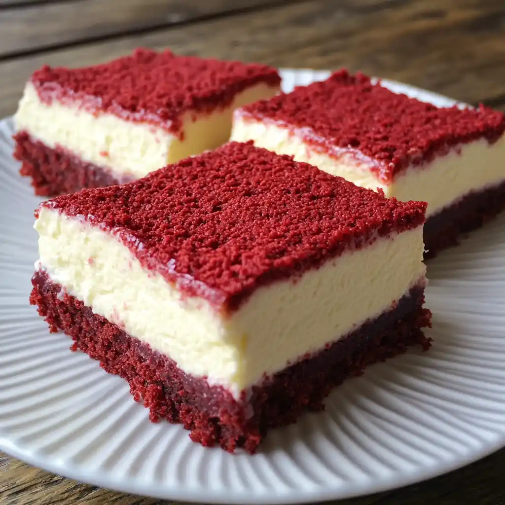 Red Velvet Cheesecake Bars