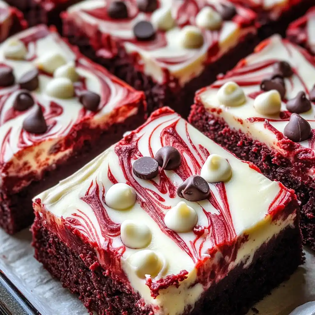 Red Velvet Cream Cheese Brownies