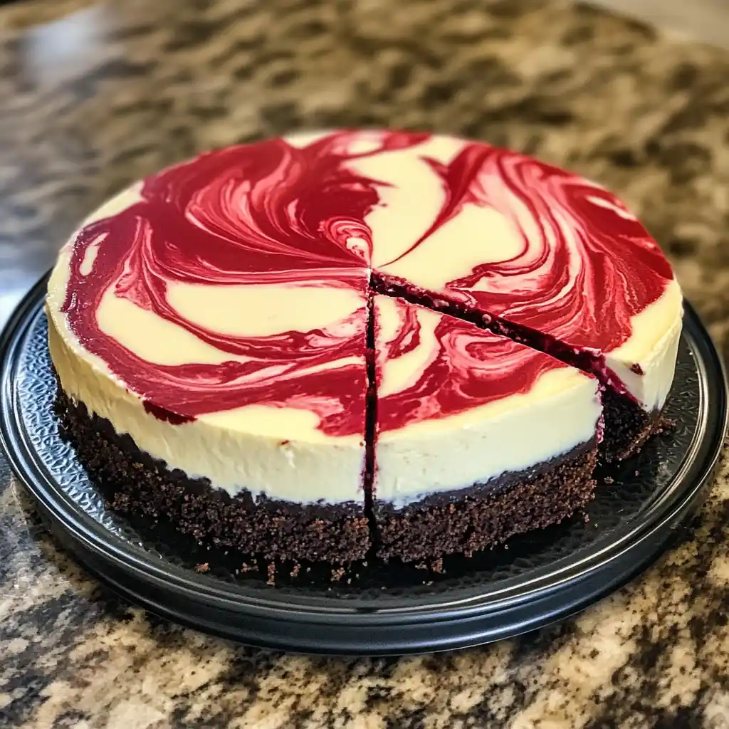 Red Velvet Marble Cheesecake