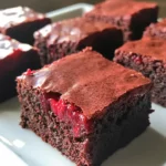 Red Velvet Strawberry Brownies