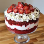 Red Velvet Strawberry Trifle