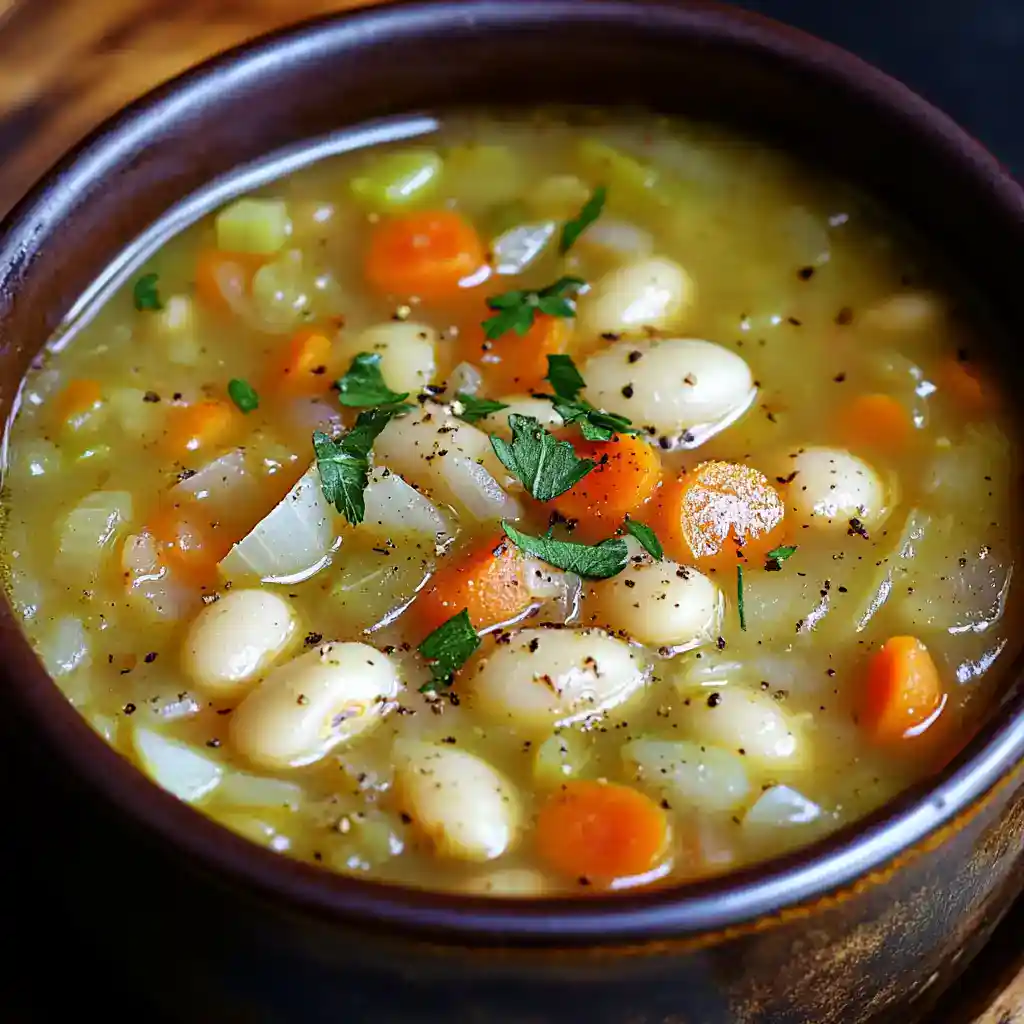 Warm, comforting chicken noodle soup with tender chicken, carrots, celery, and herbs in a flavorful broth. Perfect for cold days and nourishing meals.