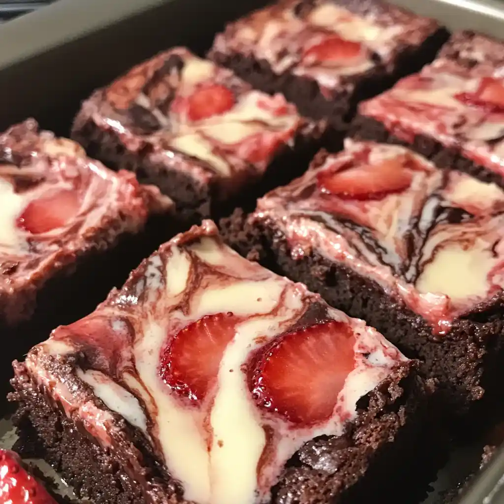 Strawberry Cheesecake Brownies