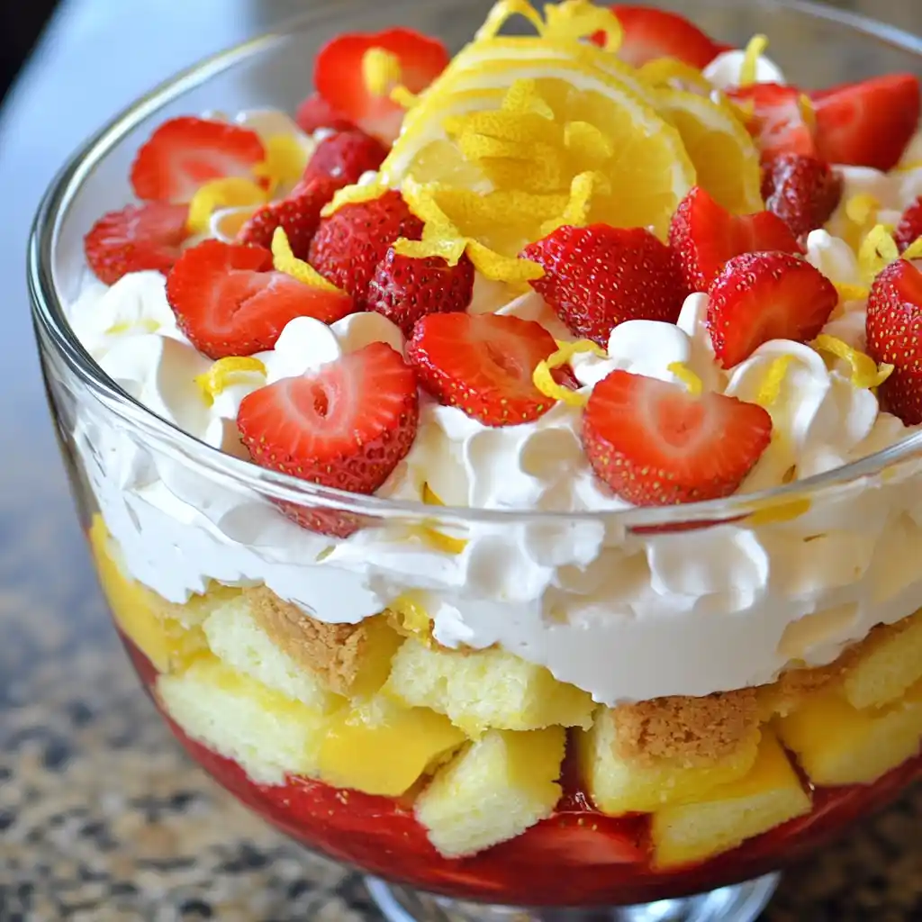 Strawberry Lemon Trifle
