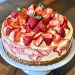 Strawberry Rose Cheesecake