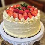 Strawberry White Chocolate Layer Cake