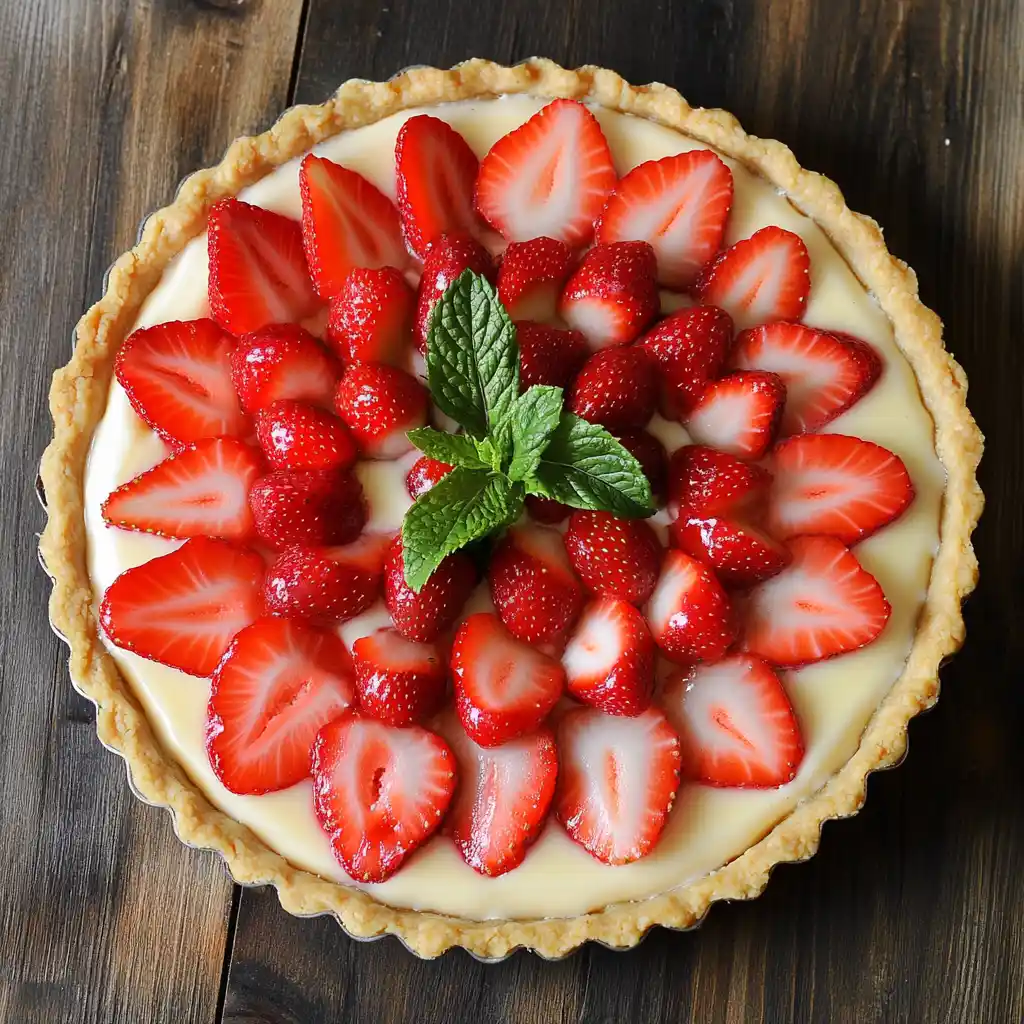Strawberry White Chocolate Tart