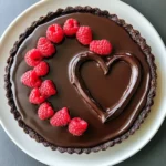 Valentine's Chocolate Ganache Tart