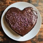 Valentine's Chocolate Heart Cake