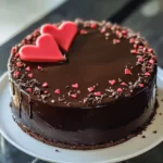 Valentine's Chocolate Truffle Cake