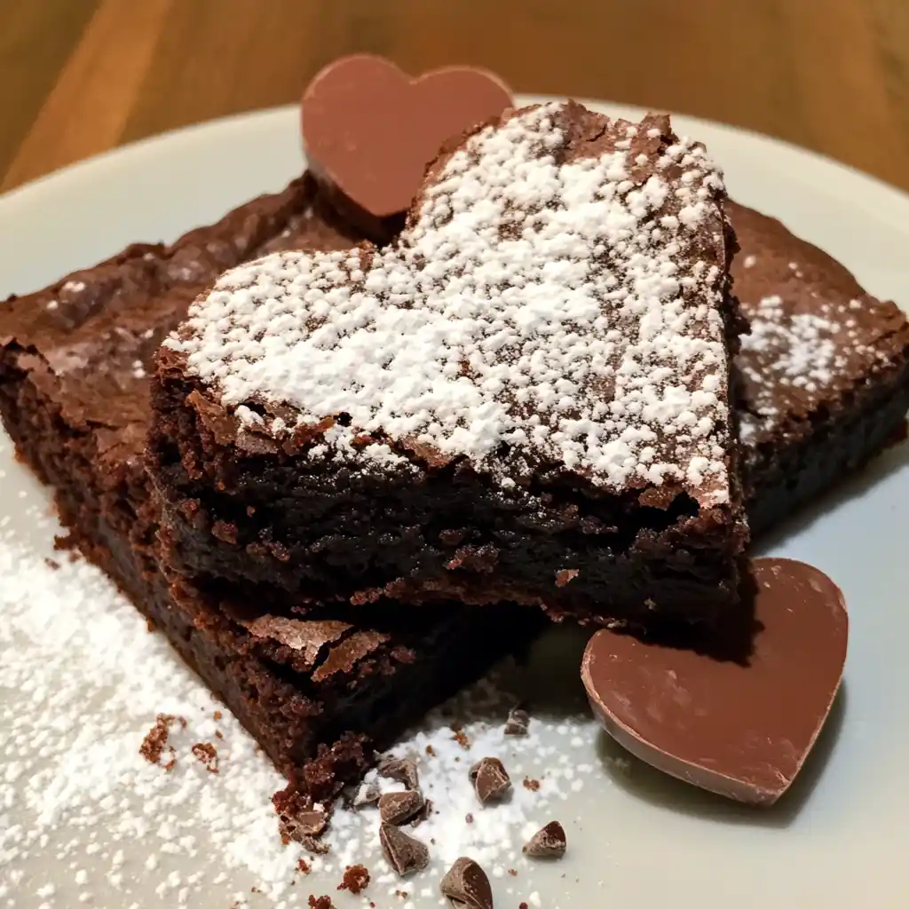 Valentine's Molten Chocolate Brownies