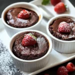 Valentine's Molten Chocolate Cake