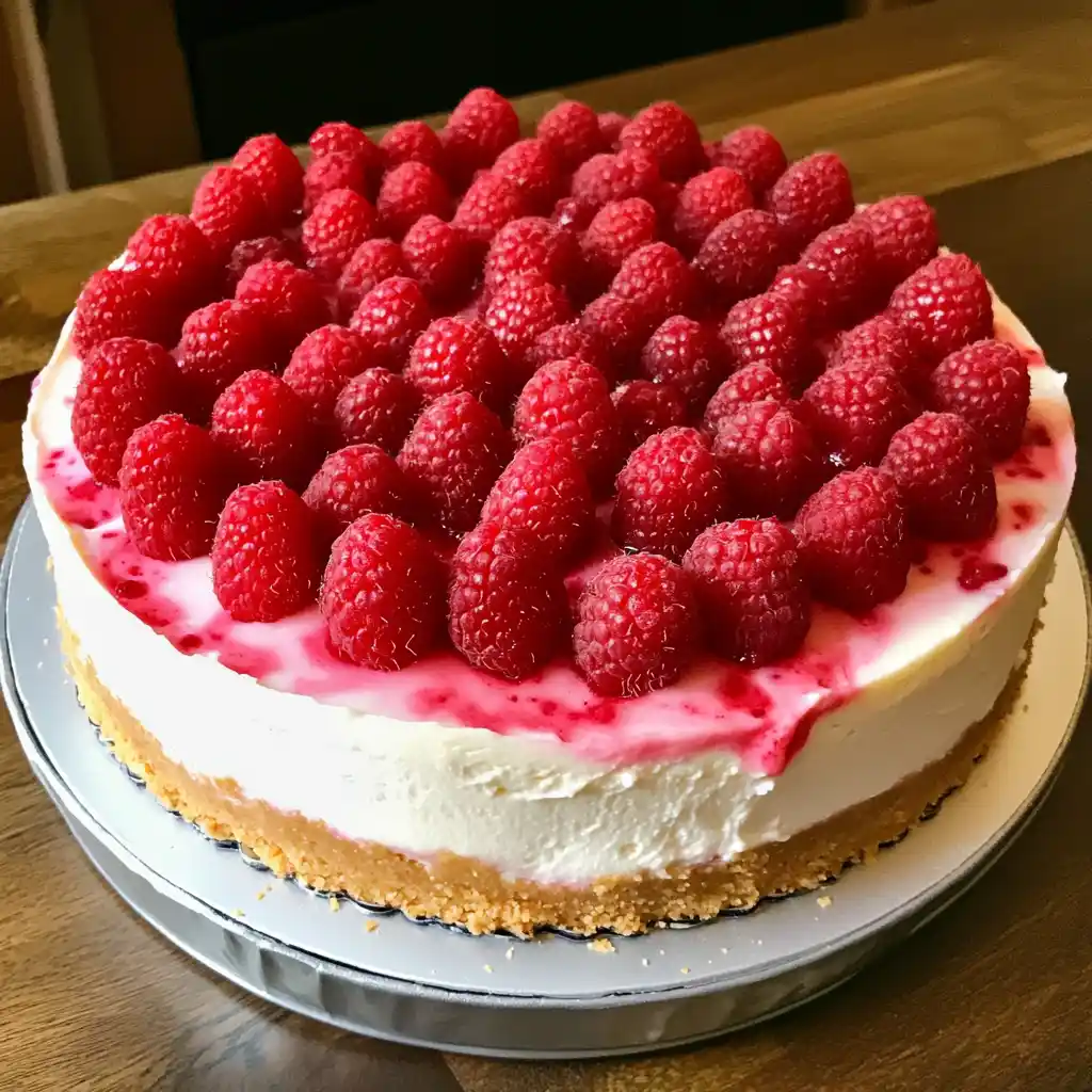 Valentine's Raspberry Cheesecake