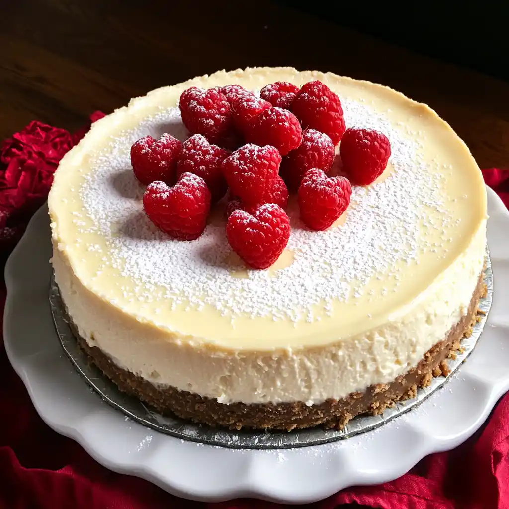 Valentine's White Chocolate Cheesecake