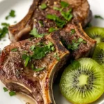 Air-Fried Lamb with Kiwi