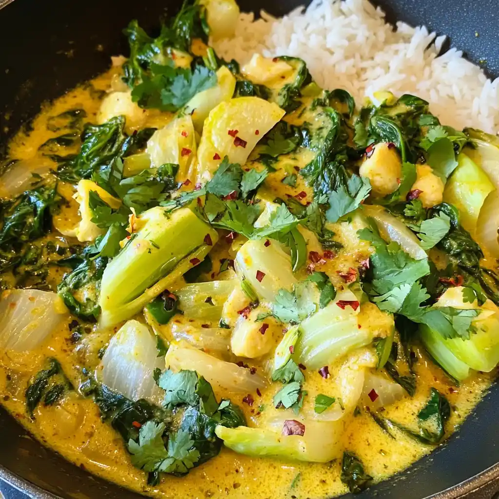 Bok Choy and Parmesan Curry