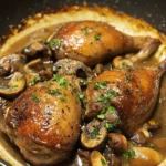 Braised Duck with Mushrooms