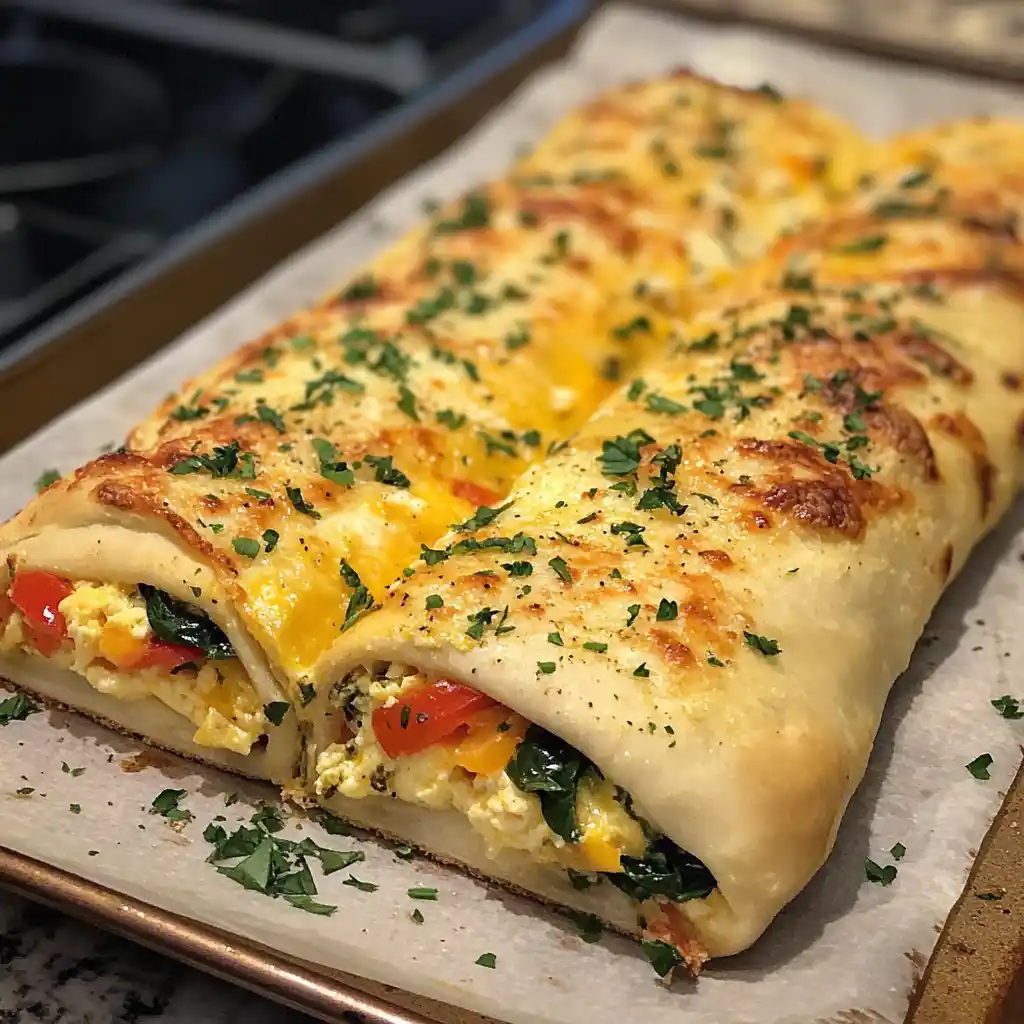 Breakfast Stromboli