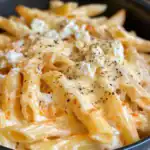 Delicious baked pasta with creamy cheese, tender penne, and flavorful seasonings topped with herbs and herbs, perfect for a comforting meal. Easy to make and crowd-pleasing.