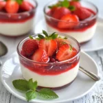 Fresh Strawberry Panna Cotta