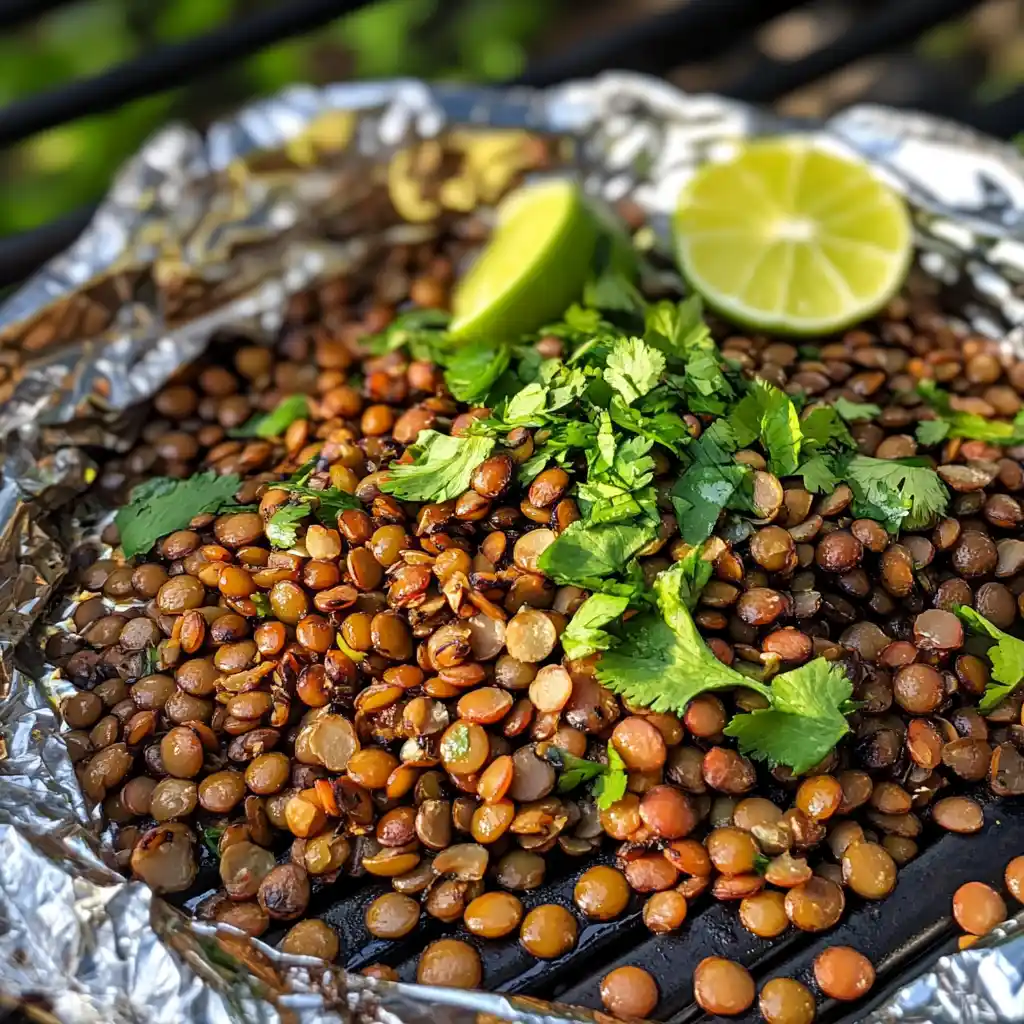 Grilled Lentils with Lime