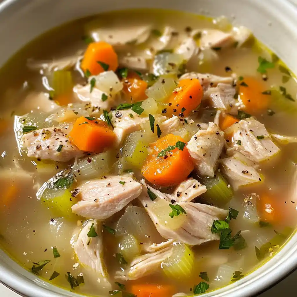 Grilled Turkey soup
