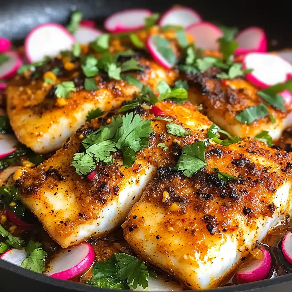 Indian Cod with Fresh Radish