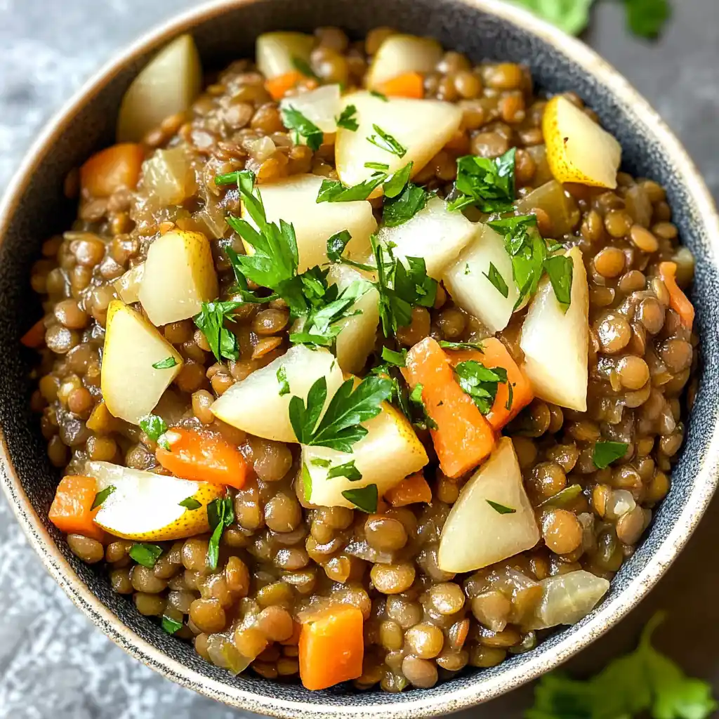 Instant Pot Pear Lentils