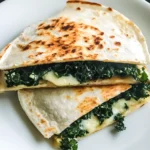 Kale and Provolone Quesadilla