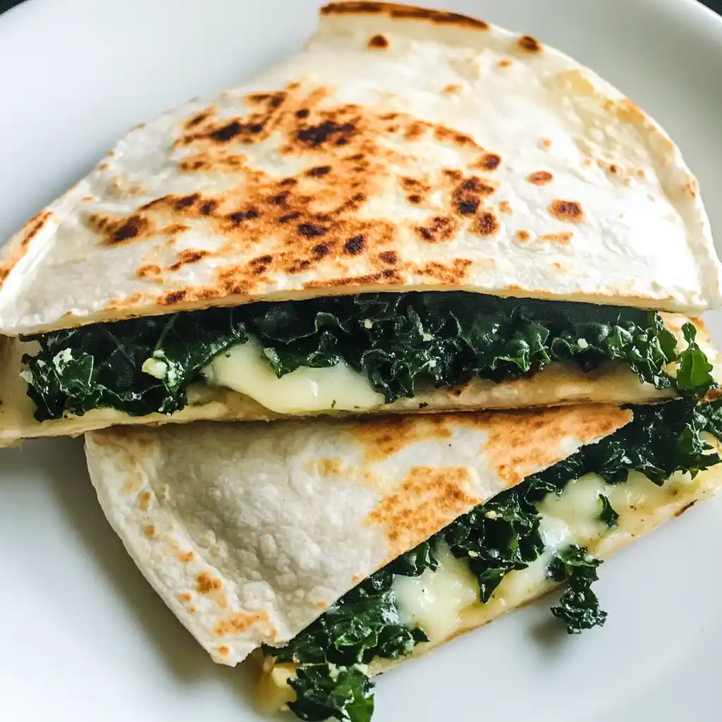 Kale and Provolone Quesadilla