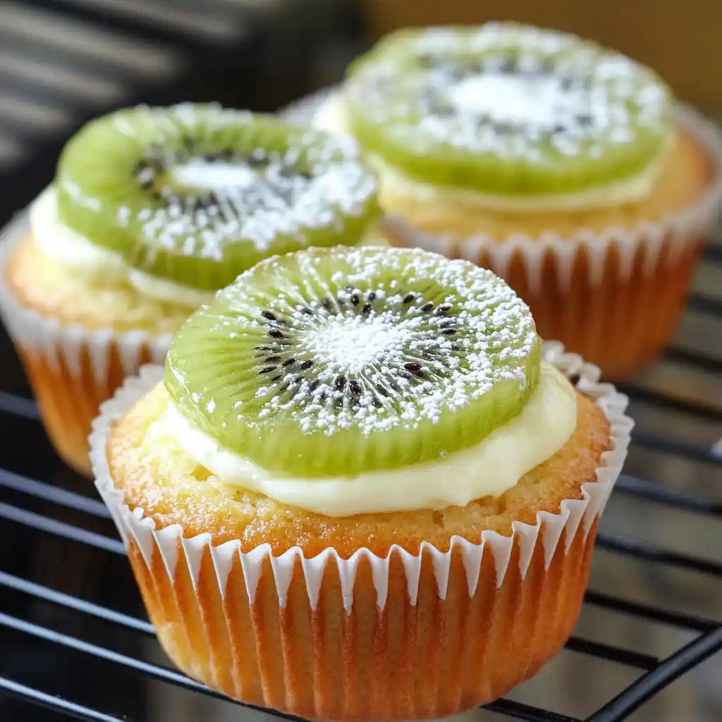 Kiwi Brie Cupcakes