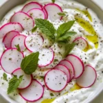 Lebanese Greek Yogurt with Fresh Radish