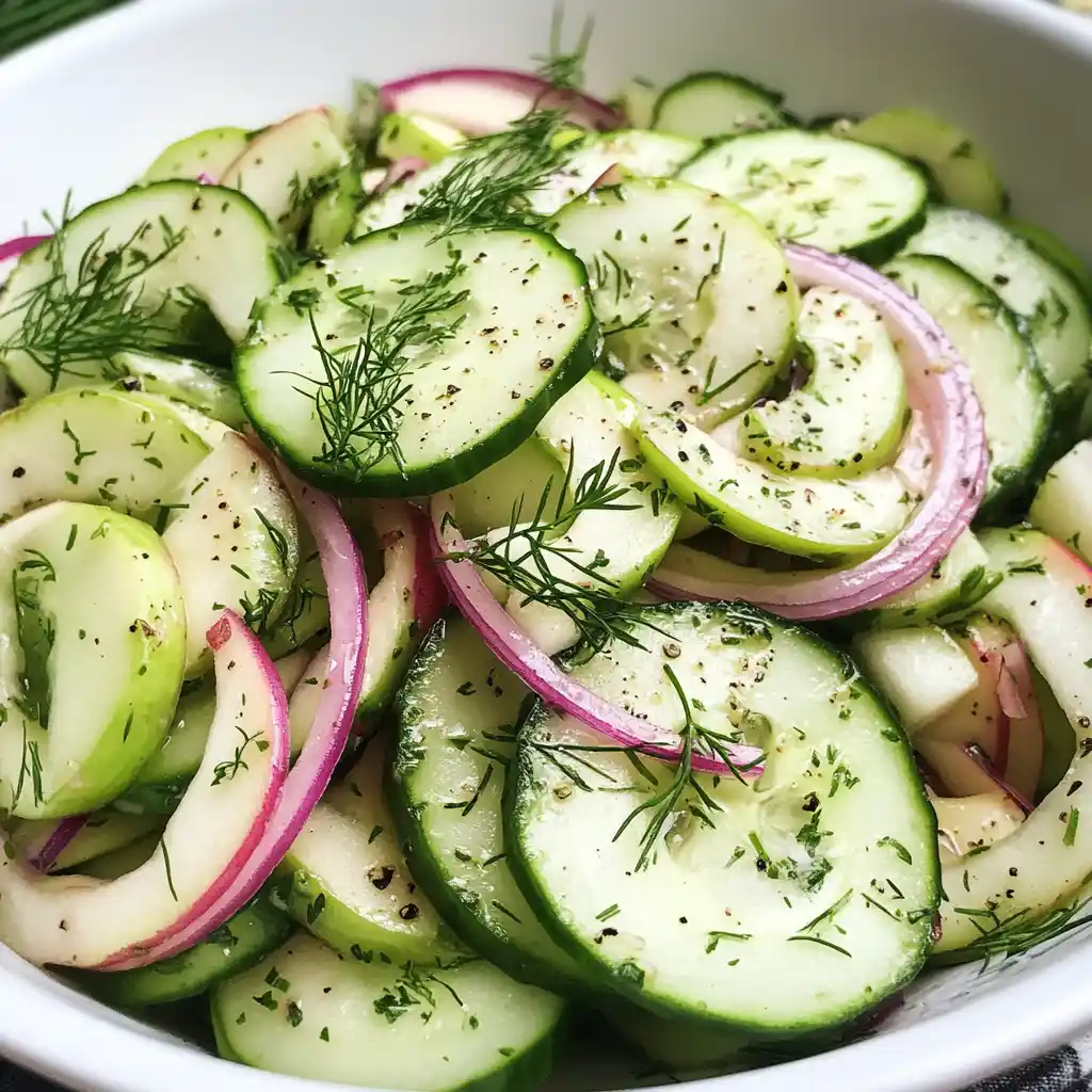 Light Cucumber and Apple Salad