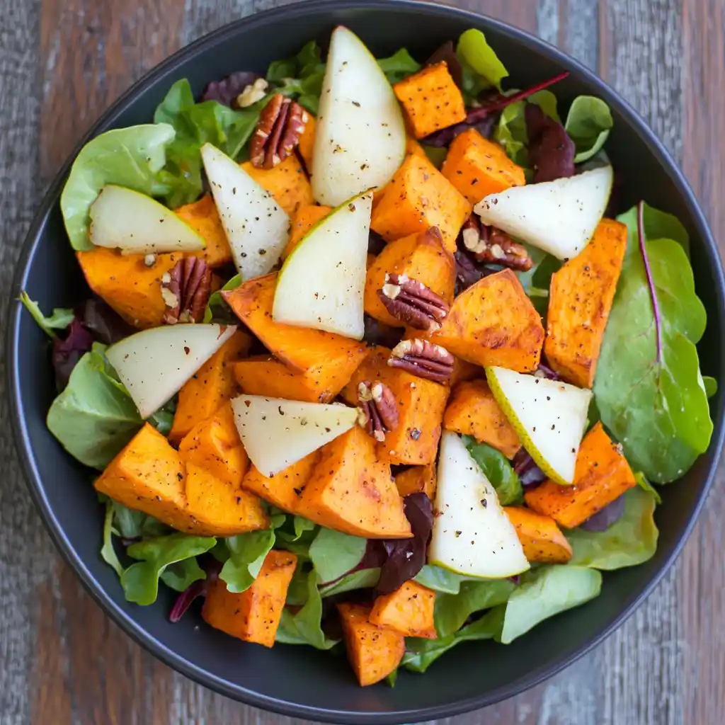 Light Sweet Potato and Pear Salad