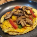 Mushroom Pepper Omelet