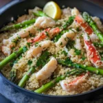 One-Pan Crab with Asparagus and Quinoa