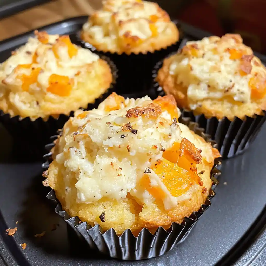 Papaya Mozzarella Muffins