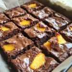 Peach Swiss Brownies