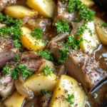 Poached Apple Lamb
