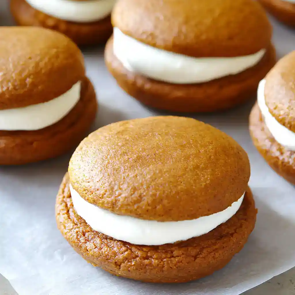Cream-filled ginger cookies with rich vanilla frosting, perfect for snack or dessert, homemade recipe, gluten-free options, easy to make at home.