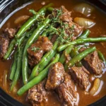 Slow-Cooked Beef with Green Beans