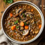 Slow-Cooked Lentils with Mushrooms