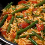 Spanish Green Beans Orzo