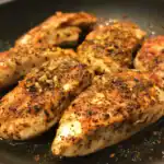 Juicy chicken breasts seasoned with spices, garlic, and herbs, then pan-seared to perfection for a flavorful and healthy meal. Ideal for quick weeknight dinners or meal prep.