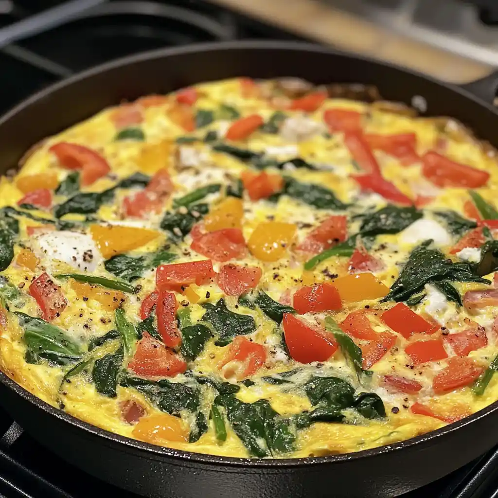 Spinach Pepper Frittata