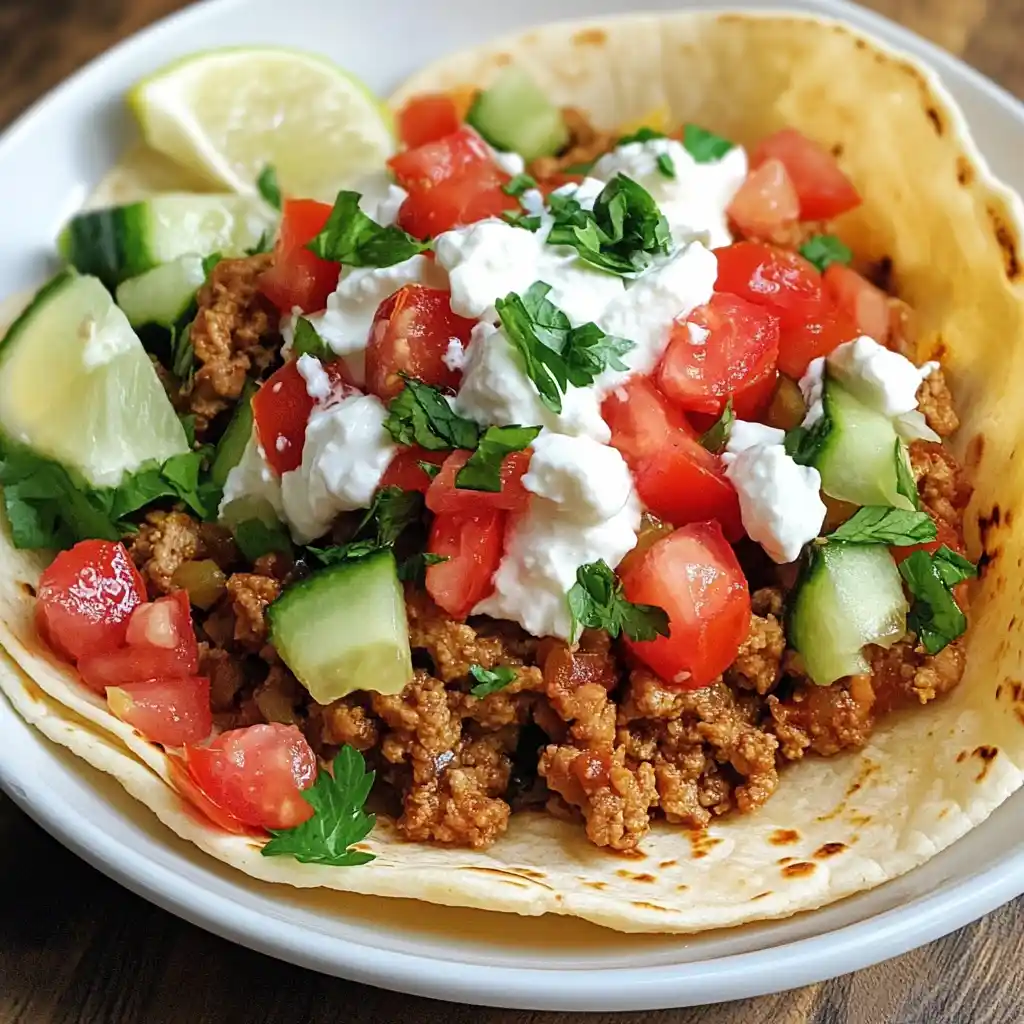 Turkish Greek Yogurt Tacos