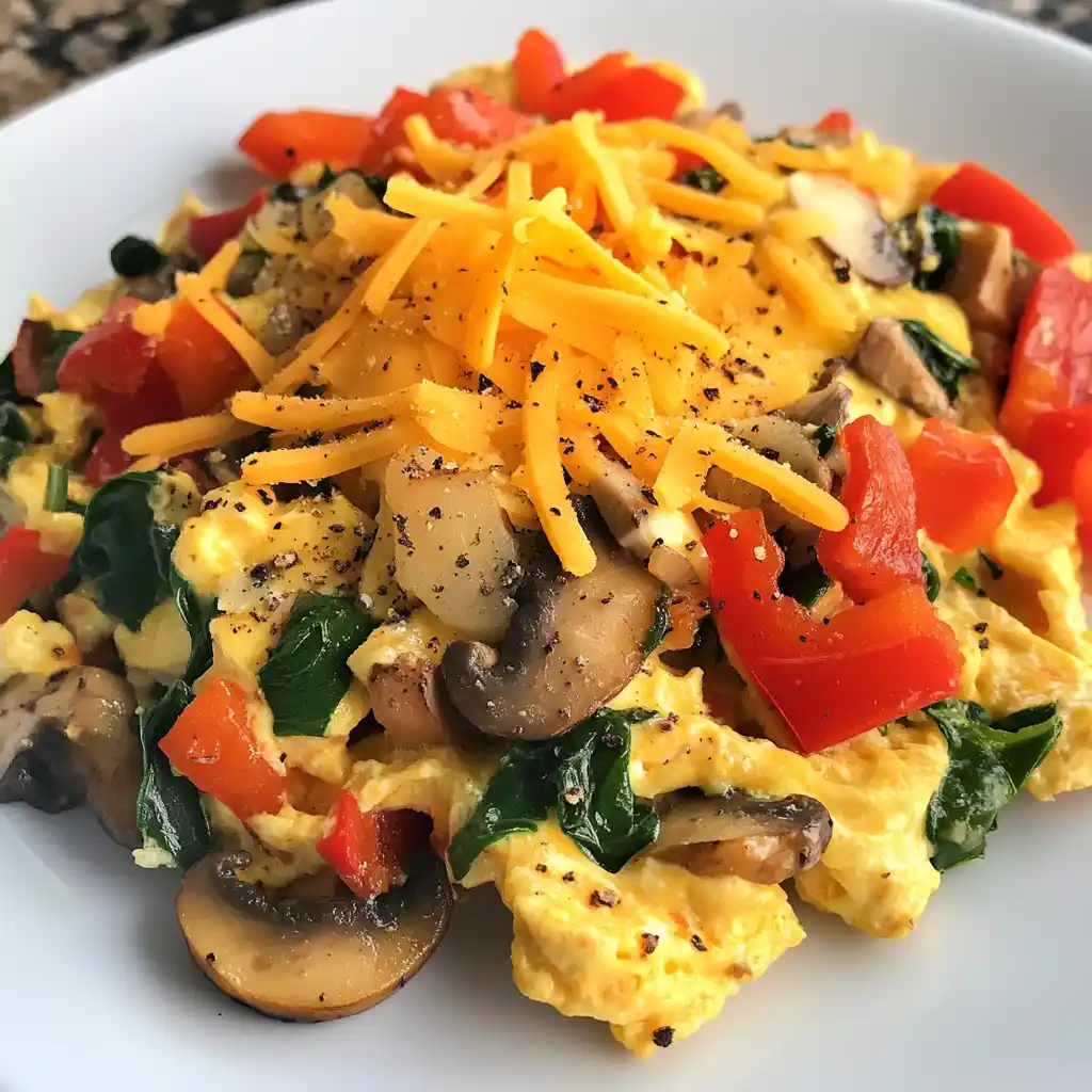 Veggie Cheese Scramble