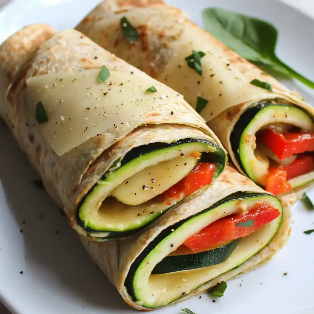 Zucchini and Swiss Wrap