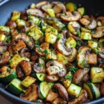 Zucchini Mushroom Hash